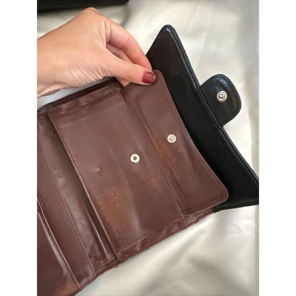 CHANEL Flap Wallet Quilted Black Silver Tone Hardware W/box - Picture 9 of 16